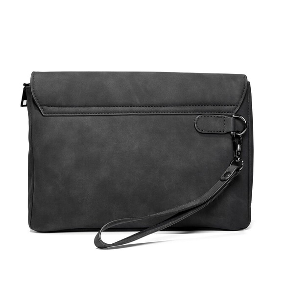 C.A.B. Hidden Flask Black Clutch Purse with Flask Bag and Collapsable Funnel - Picture 11 of 11